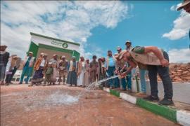 العون المباشر: مشروع مياه نجاد في محافظة صنعاء يوفر المياه لـ (1500) شخص